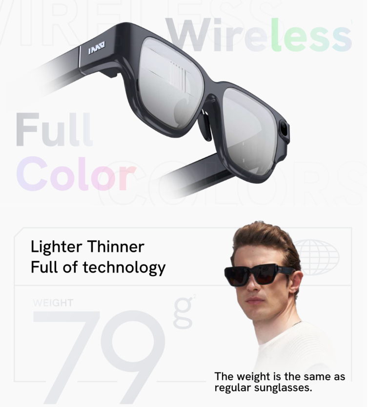 INMO-AR 안경 3D 스마트 시네마 스팀 VR 게임 블랙 선글라스, 신제품, 재고 있음 2022