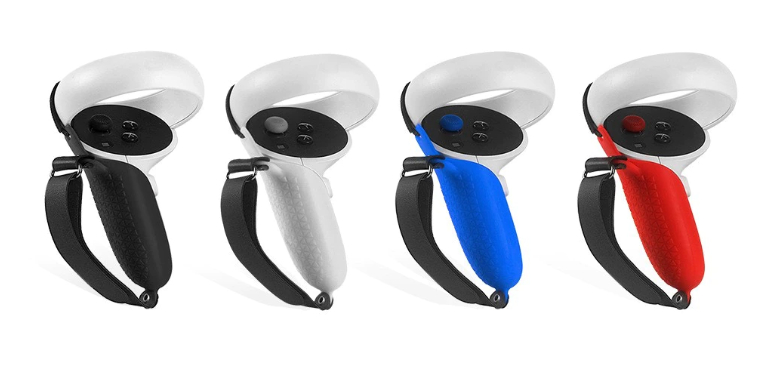 신제품 Oculus Quest 2 VR 터치 컨트롤러용 보호 커버, 실리콘 커버 스킨 핸들 그립, 오큘러스 퀘스트 2 용 액세서리