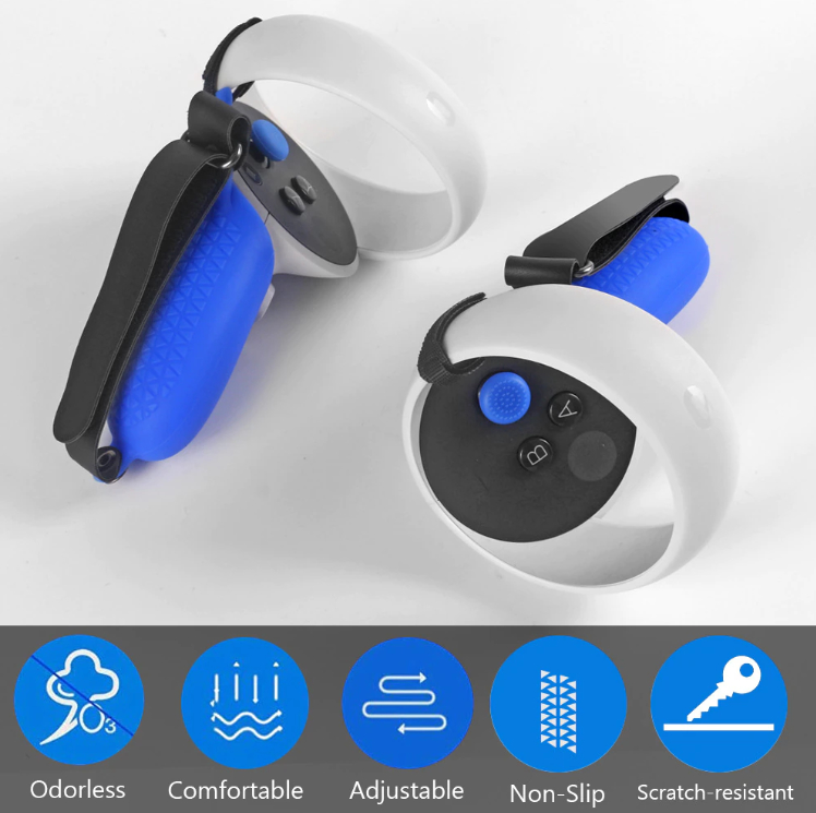 신제품 Oculus Quest 2 VR 터치 컨트롤러용 보호 커버, 실리콘 커버 스킨 핸들 그립, 오큘러스 퀘스트 2 용 액세서리