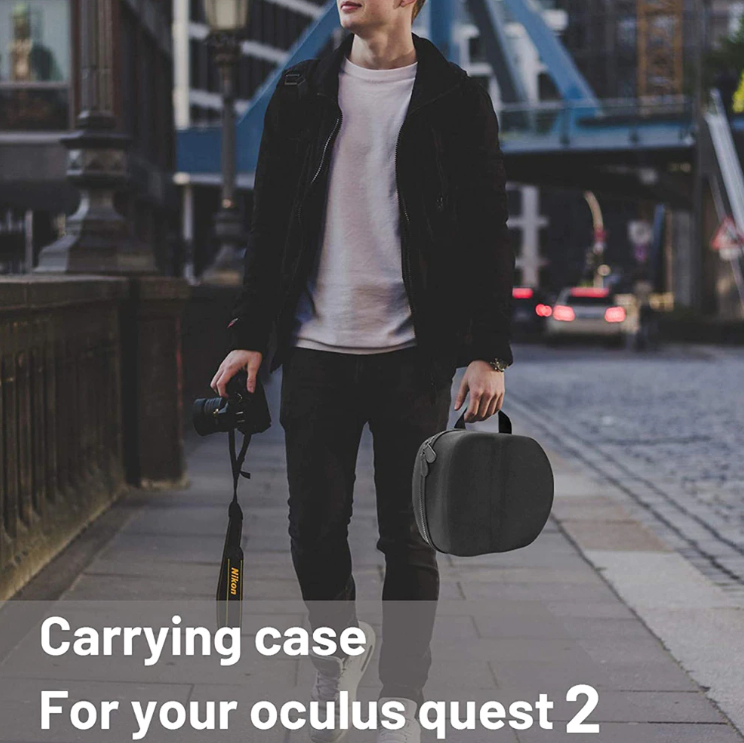 하드에 바 여행 보호 커버 스토리지 가방 운반 케이스 Oculus 퀘스트 2 VR 헤드셋 휴대용 편리한 운반 케이스